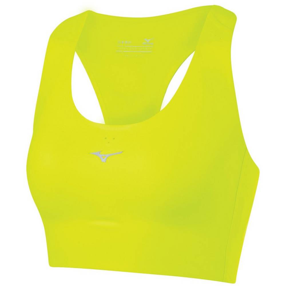 Sujetador Deportivo Mizuno Aero Crop Mujer Amarillo España HEZT-53697